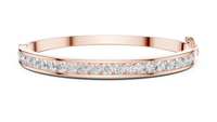 Round Brilliant Cut Diamond Bracelet – Channel Setting