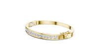 Round Brilliant Cut Diamond Bracelet – Channel Setting