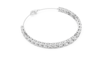 Graduated Multi-Size Round Diamond Line Bracelet