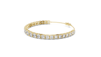 Graduated Multi-Size Round Diamond Line Bracelet