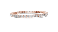 Cushion Cut Diamond Row Line Bracelet