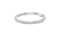Cushion Cut Diamond Row Line Bracelet
