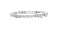 Cushion Cut Diamond Row Line Bracelet
