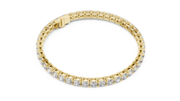 Cushion Cut Diamond Row Line Bracelet