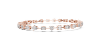 Multi-Shape Diamond Station Bracelet