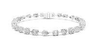 Multi-Shape Diamond Station Bracelet