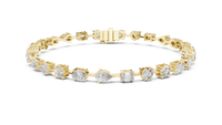 Multi-Shape Diamond Station Bracelet