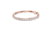 Round & Princess Diamond Line Bracelet