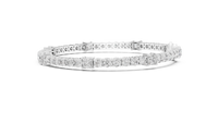 Round & Princess Diamond Line Bracelet