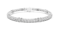 Round & Princess Diamond Line Bracelet