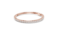 Aurora Round & Pear Diamond Line Bracelet