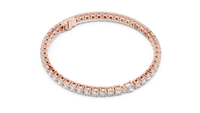 Aurora Round & Pear Diamond Line Bracelet