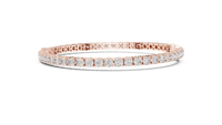 Aurora Round & Pear Diamond Line Bracelet