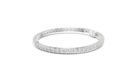 Aurora Round & Pear Diamond Line Bracelet