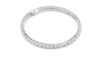 Aurora Round & Pear Diamond Line Bracelet
