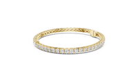 Aurora Round & Pear Diamond Line Bracelet