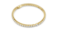 Aurora Round & Pear Diamond Line Bracelet