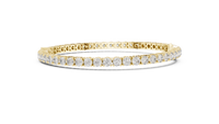 Aurora Round & Pear Diamond Line Bracelet