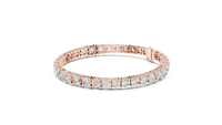 Celestia Graduated Round Diamond Line Bracelet