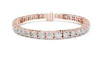 Celestia Graduated Round Diamond Line Bracelet