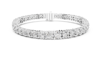 Celestia Graduated Round Diamond Line Bracelet