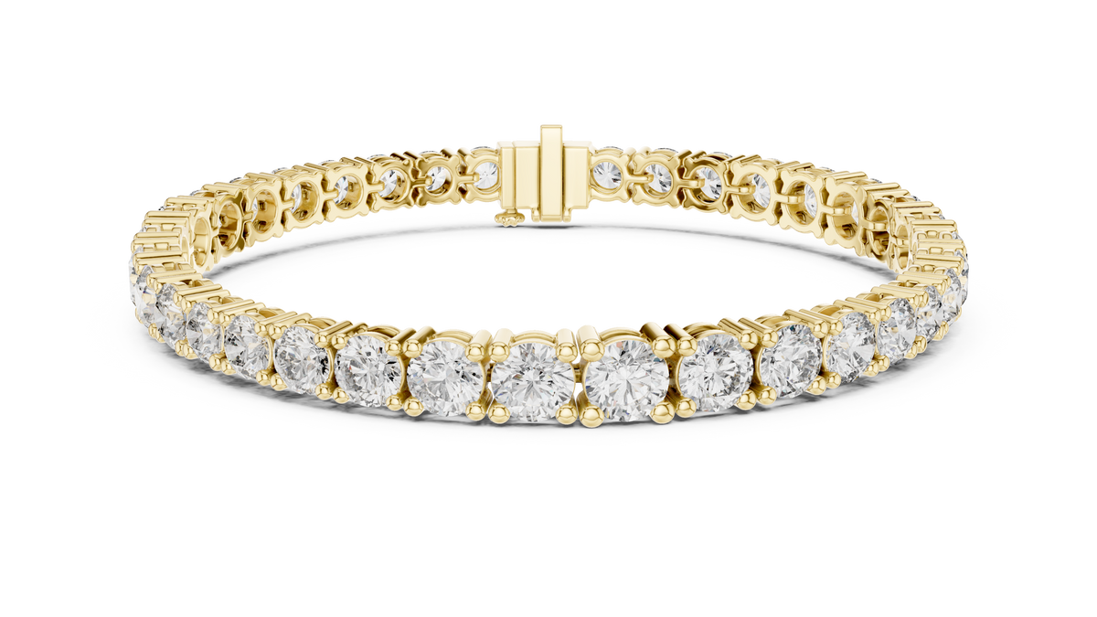Celestia Graduated Round Diamond Line Bracelet