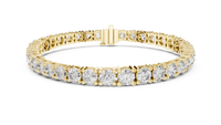 Celestia Graduated Round Diamond Line Bracelet