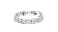 Celestia Double-Row Round Diamond Line Bracelet