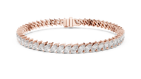 Celestia Marquise Diamond Line Bracelet