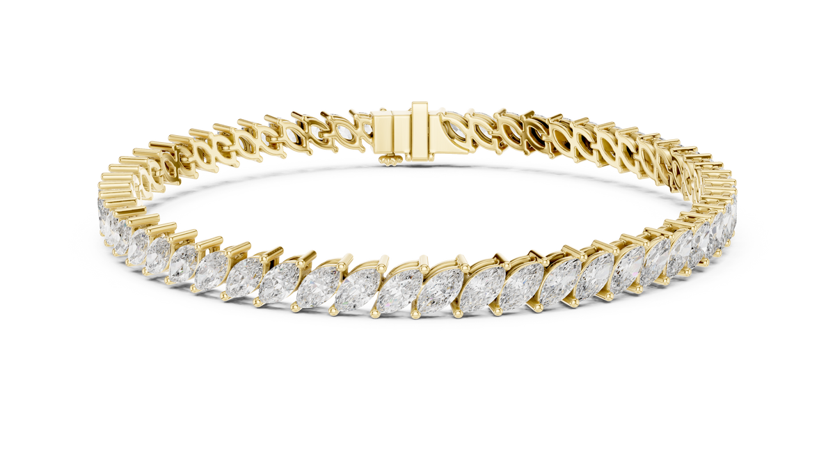 Celestia Marquise Diamond Line Bracelet
