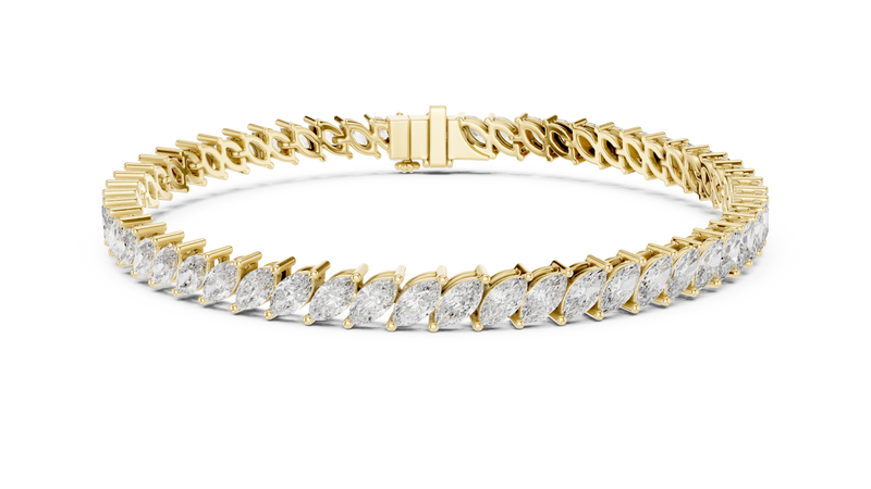 Celestia Marquise Diamond Line Bracelet