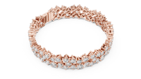 Aurelia Double-Row Round Diamond Tennis Bracelet