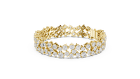 Aurelia Double-Row Round Diamond Tennis Bracelet