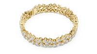 Aurelia Double-Row Round Diamond Tennis Bracelet