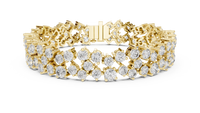 Aurelia Double-Row Round Diamond Tennis Bracelet