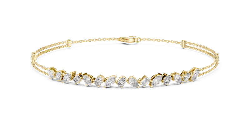 Celestia Multi-Shape Diamond Link Bracelet