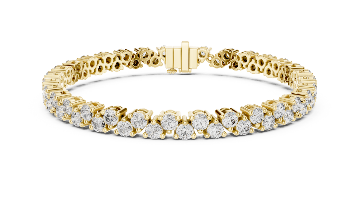 Aurelia Classic Round Diamond Line Bracelet