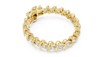 Continuous Round Diamond Link Bracelet