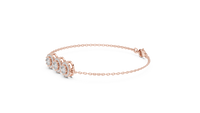 Round Diamond Triple-Link Bracelet