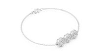 Round Diamond Triple-Link Bracelet