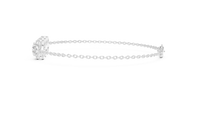 Round Diamond Triple-Link Bracelet