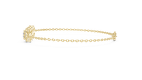 Round Diamond Triple-Link Bracelet