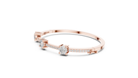 Aurelia Classic Diamond Half-Set Bangle Bracelet