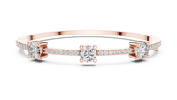 Aurelia Classic Diamond Half-Set Bangle Bracelet