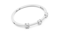 Aurelia Classic Diamond Half-Set Bangle Bracelet