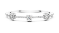 Aurelia Classic Diamond Half-Set Bangle Bracelet