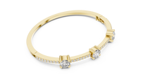 Aurelia Classic Diamond Half-Set Bangle Bracelet