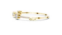 Aurelia Classic Diamond Half-Set Bangle Bracelet