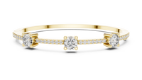 Aurelia Classic Diamond Half-Set Bangle Bracelet