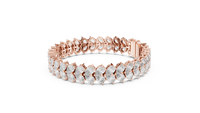 Seraphina Pear-Shaped Diamond Line Bracelet
